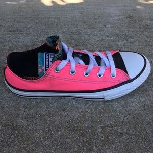 Converse All Star Pink Canvas Double Tongue Shoe